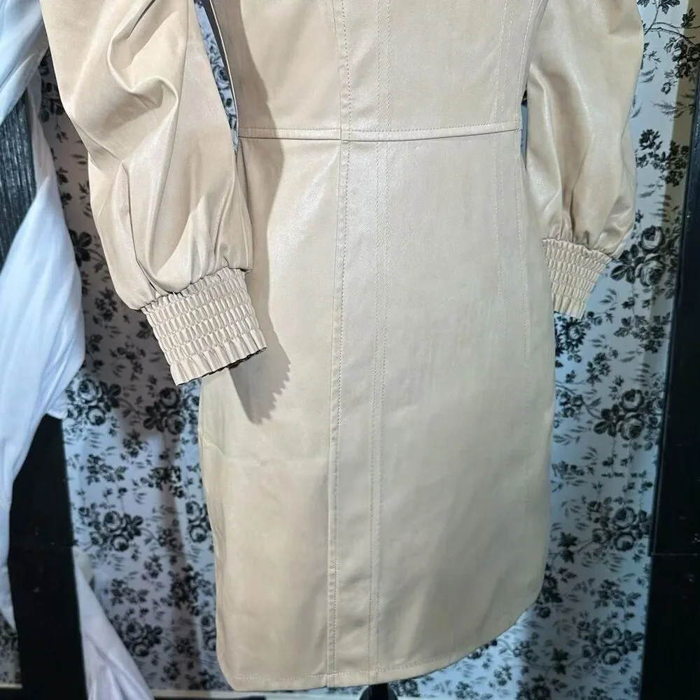 7-for-all-mankind Women's Tan Dress sz xs - Picture 3 of 8